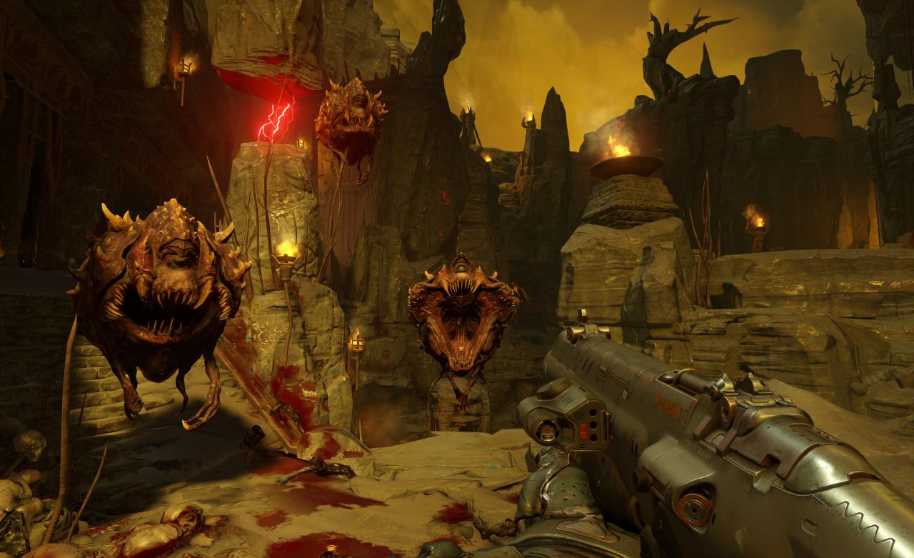 [15/06/2015] Was wäre ein Doom ohne Cacodemons? Vermutlichein Grund für einen Shitstorm. Da geht Bethesda lieber auf Nummer Sicher