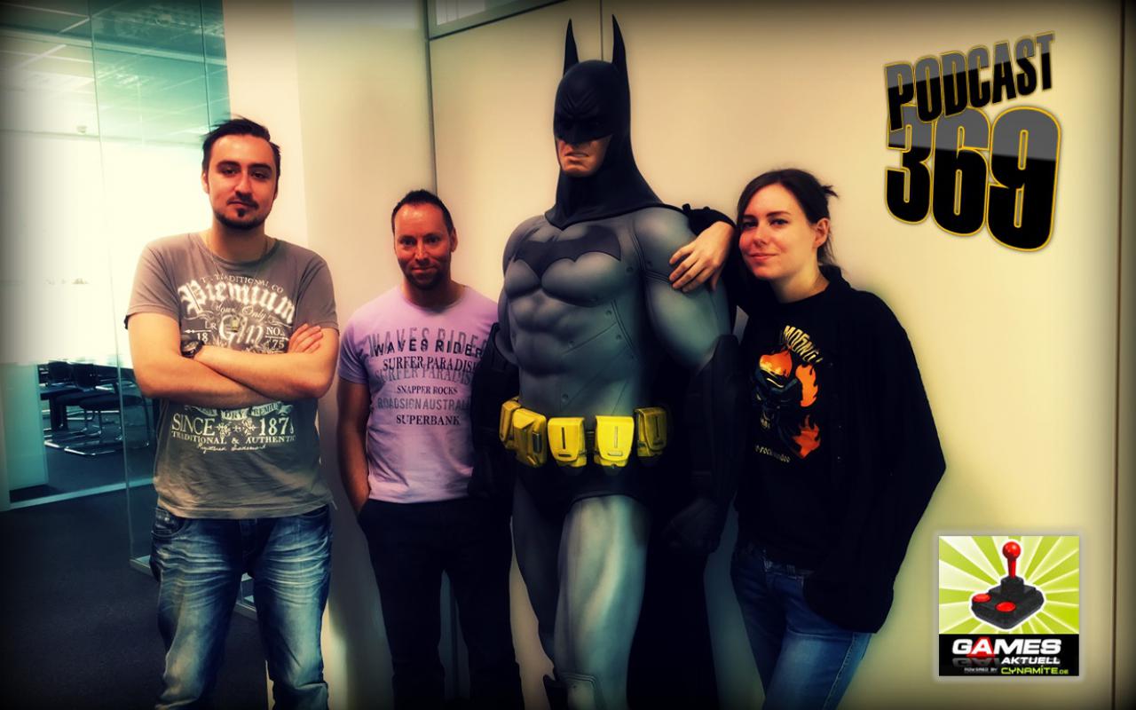 [26/06/2015] Games Aktuell Podcast 369: Marc, Andy, Batman und Katha (von links)