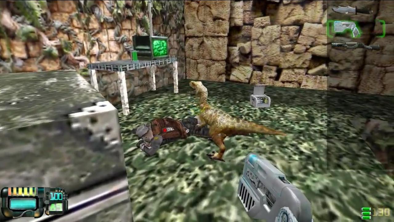 [11/06/2015] In Gunman Chronicles verteidigt ihr in der Rolle von Major Archer eine Kolonie auf einem fernen Planeten vor einer Alien-Invasion. natürlich sind auch einige Dinosaurier in der prähistorische Umgebung unterwegs. Danke für den Tipp _voyevoda_!