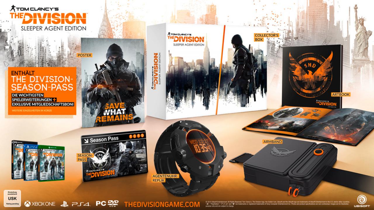 [18/06/2015] Sammler greifen zur The Division: Sleeper Agent Collector Edition zum Preis von 140 beziehungsweise 150 Euro.