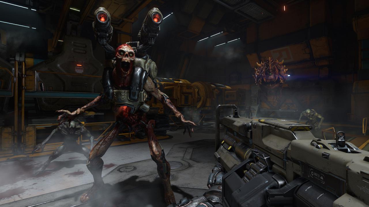 [24/07/2015] In Doom ist es einigen Wissenschaftlern tatsächlich gelungen, das Tor zur Hölle aufzustoßen. Durch das Portal gelangen Dämonen der Unterwelt in die Forschungsstationen der Union Aerospace Corporation auf dem Marsmond Phobos. Die einzige Möglichkeit, diese wieder in ihre Heimat zurück zu verfrachten: eine geballte Ladung Blei! Wem die Grafik des Klassikers zu veraltet ist, der sollte sich noch bis 2016 gedulden, denn dann erscheint das Remake!