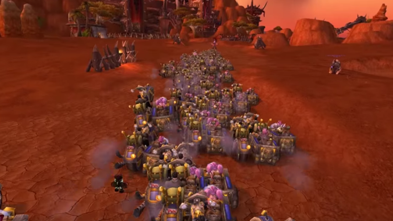 [28/10/2015] 2.500 Stufe 1-Gnome fallen in World of Warcraft in Orgrimmar ein.