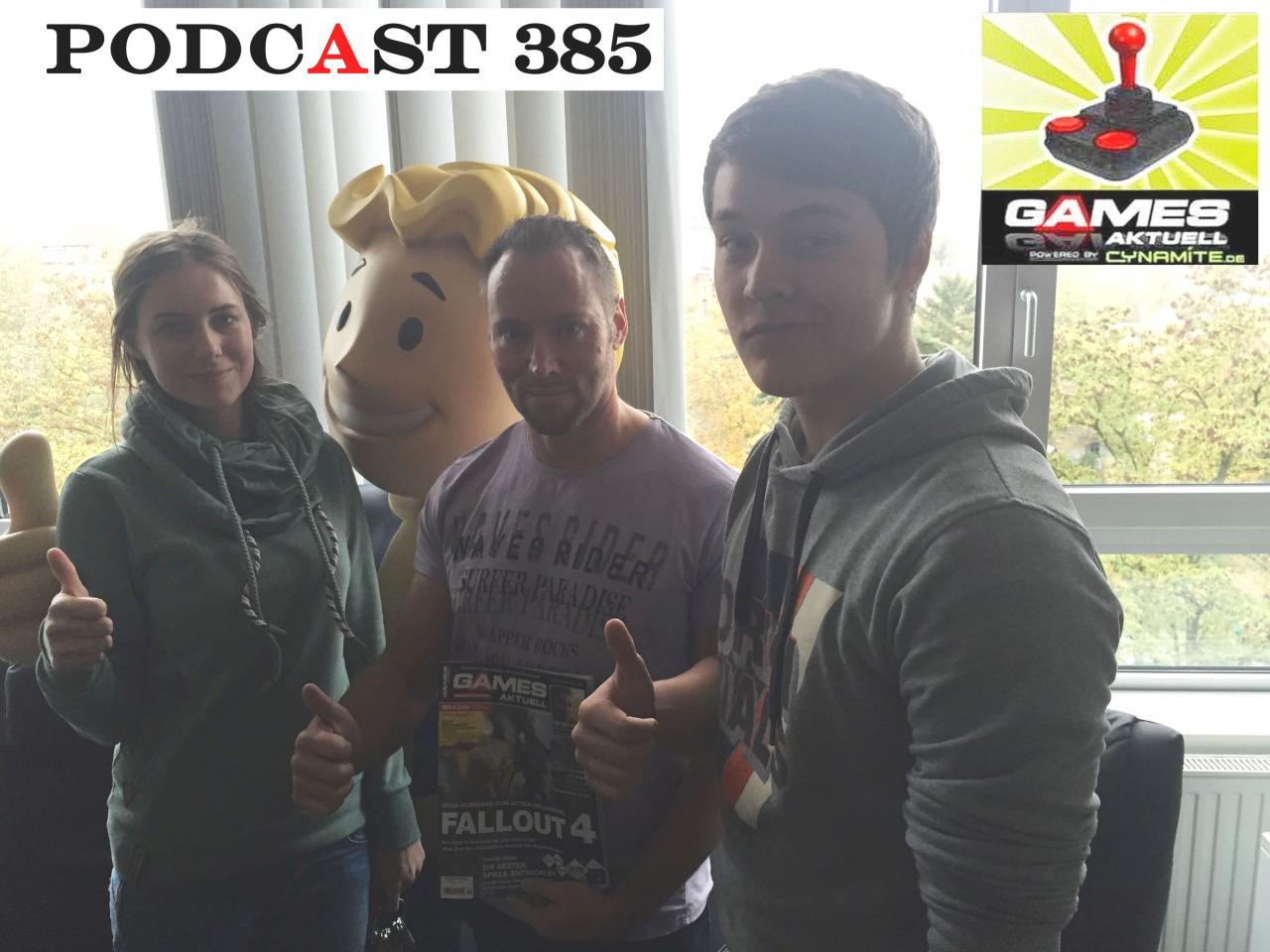 [16/10/2015] Games Aktuell Podcast 385: Katha, Andy, Stefan (von links)