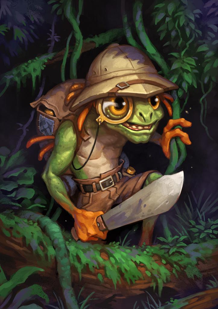 [06/11/2015] Sir Mrrgglton aus Hearthstone: Die Forscherliga ist ein eleganter, feiner Murloc.