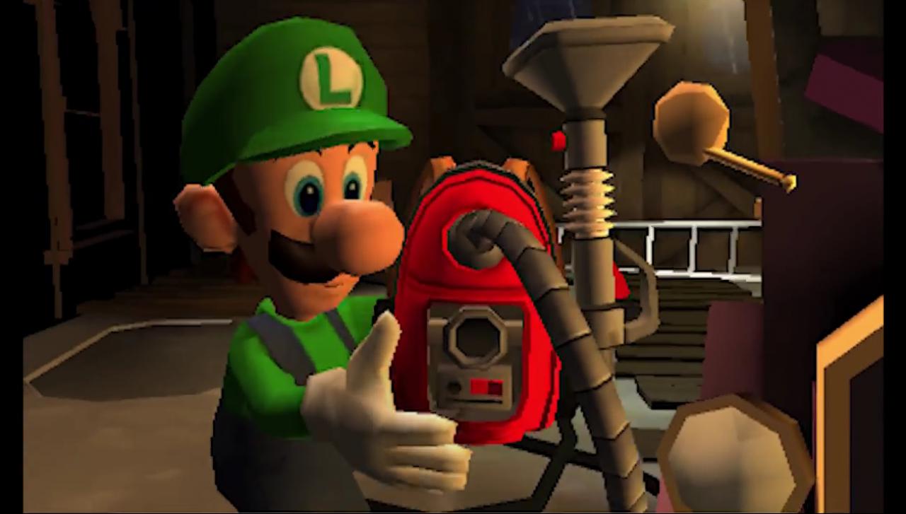[12/11/2015] Luigi bekommt von Professor Elvin Gadd in Luigi's Mansion einen Geisterstaubsauger, genannt Schreckweg. Damit kann er die Gespenster einsaugen und sie in eine Maschine laden, welche sie in Gemälde verwandelt.