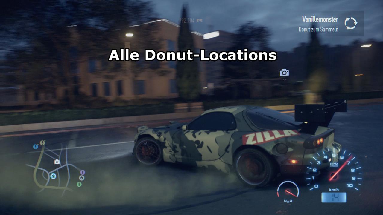 [03/11/2015] Need for Speed Tipps: Alle Donuts im Video, 30 Secrets-Locations
