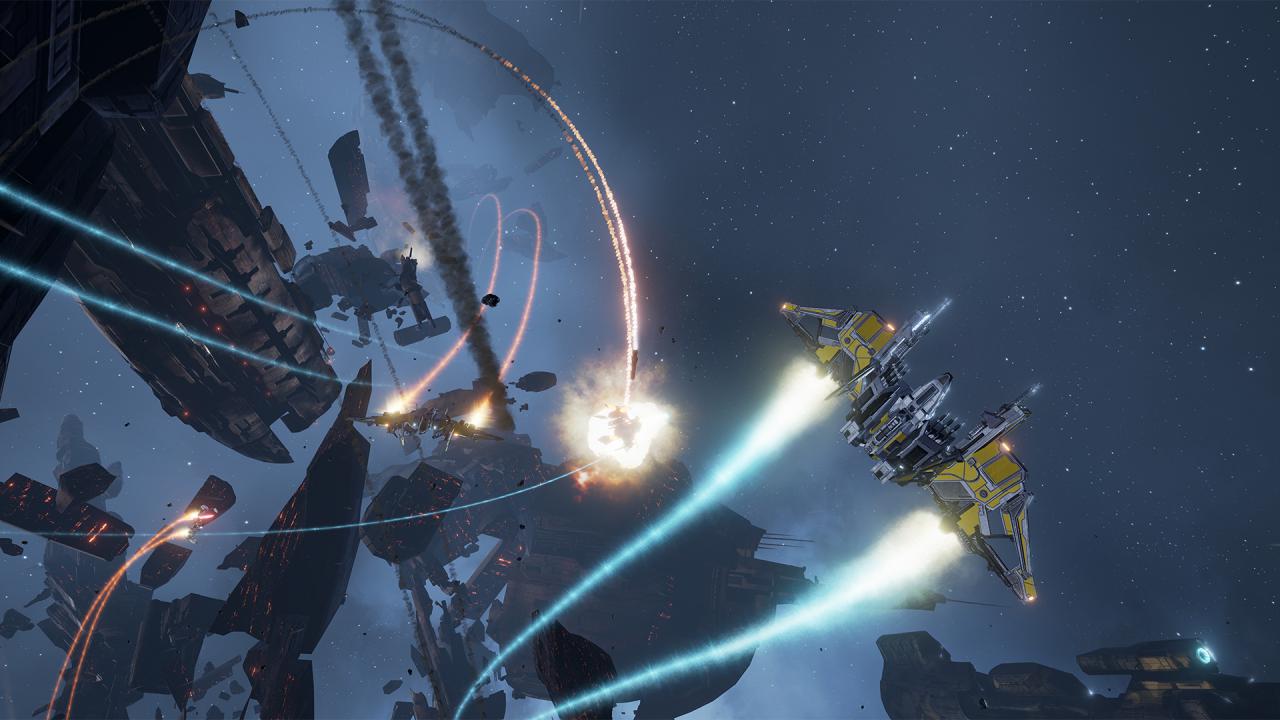 [11/12/2015] Weitere Screenshots aus EVE Valkyrie. Die Weltraum-Action erscheint zum Launch von Oculus Rift im März. (1)