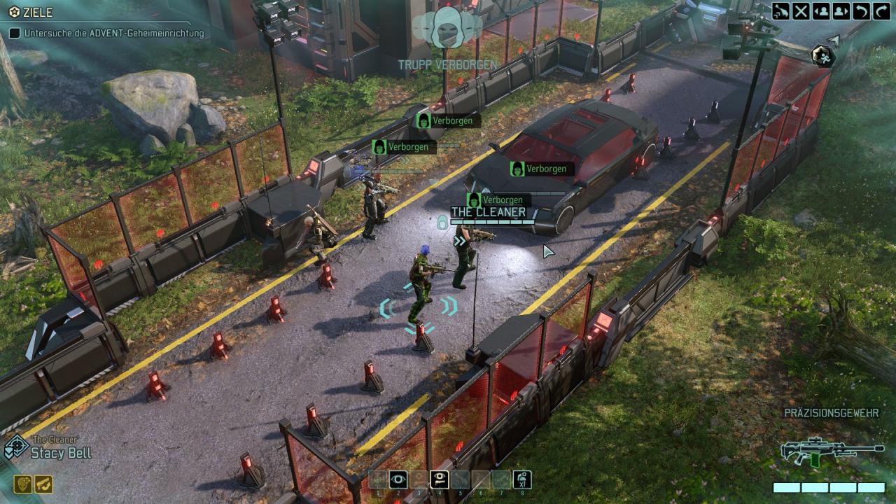 [10/12/2015] Am Anfang eines Einsatzes sind die XCOM-Truppen im Stealth-Modus unterwegs. Einmal entdeckt, können sie sich nur mit Spezialtalenten wieder verbergen.