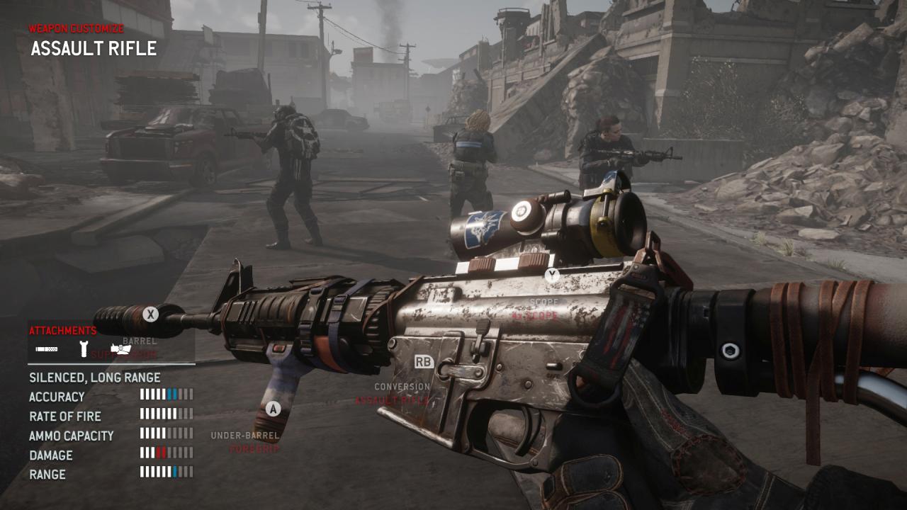 [25/01/2016] Wenn ihr entsprechende Aufsätze gekauft habt, könnt ihr eure Waffen wie in Crysis unterwegs ummodeln.