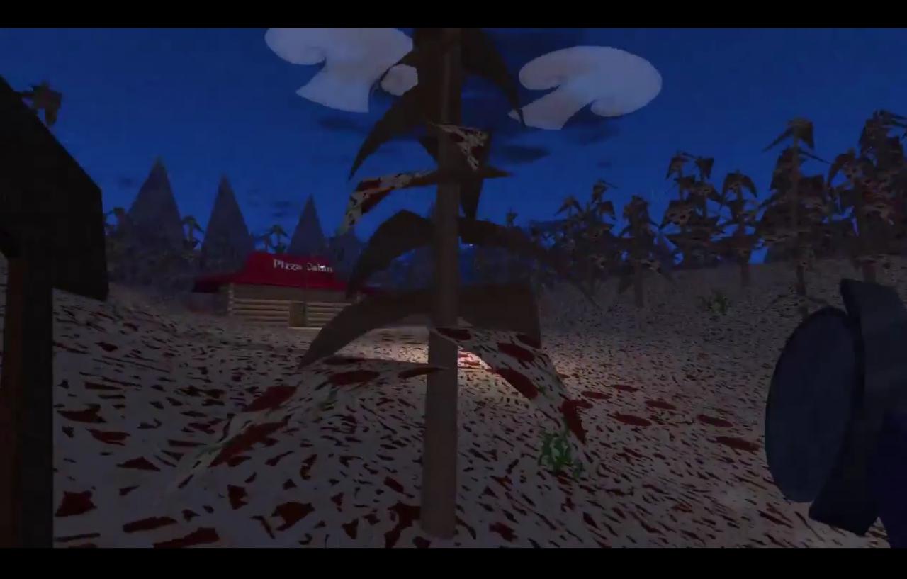 [18/01/2016] Im Adventure Jazzpunk landet ihr als Spion in einem Minigame, genannt Joe's Pizza. In der köstlichen Pizza-Welt wandert ihr auf einem Salami-Käse-Pfad und bekämpft mit einem Pizza-Schneider Zombies, welche ebenfalls aus dem herzhaften Teiggericht bestehen.