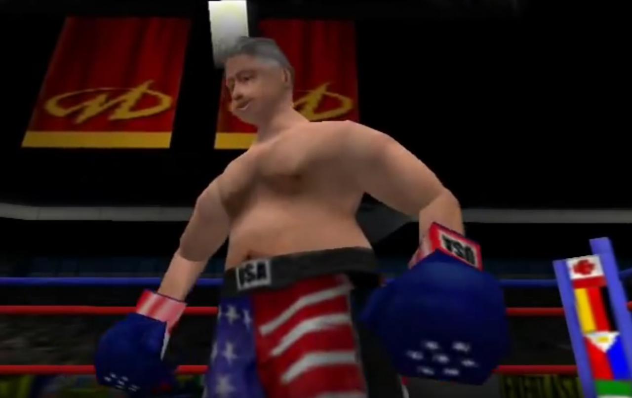 [14/01/2016] Fight Club: Im Box-Spiel Ready 2 Rumble Boxing: Round 2 prügeln sich unter anderem Bill und Hillary Clinton mit Gegnern wie Afro Thunder oder Michael Jackson.