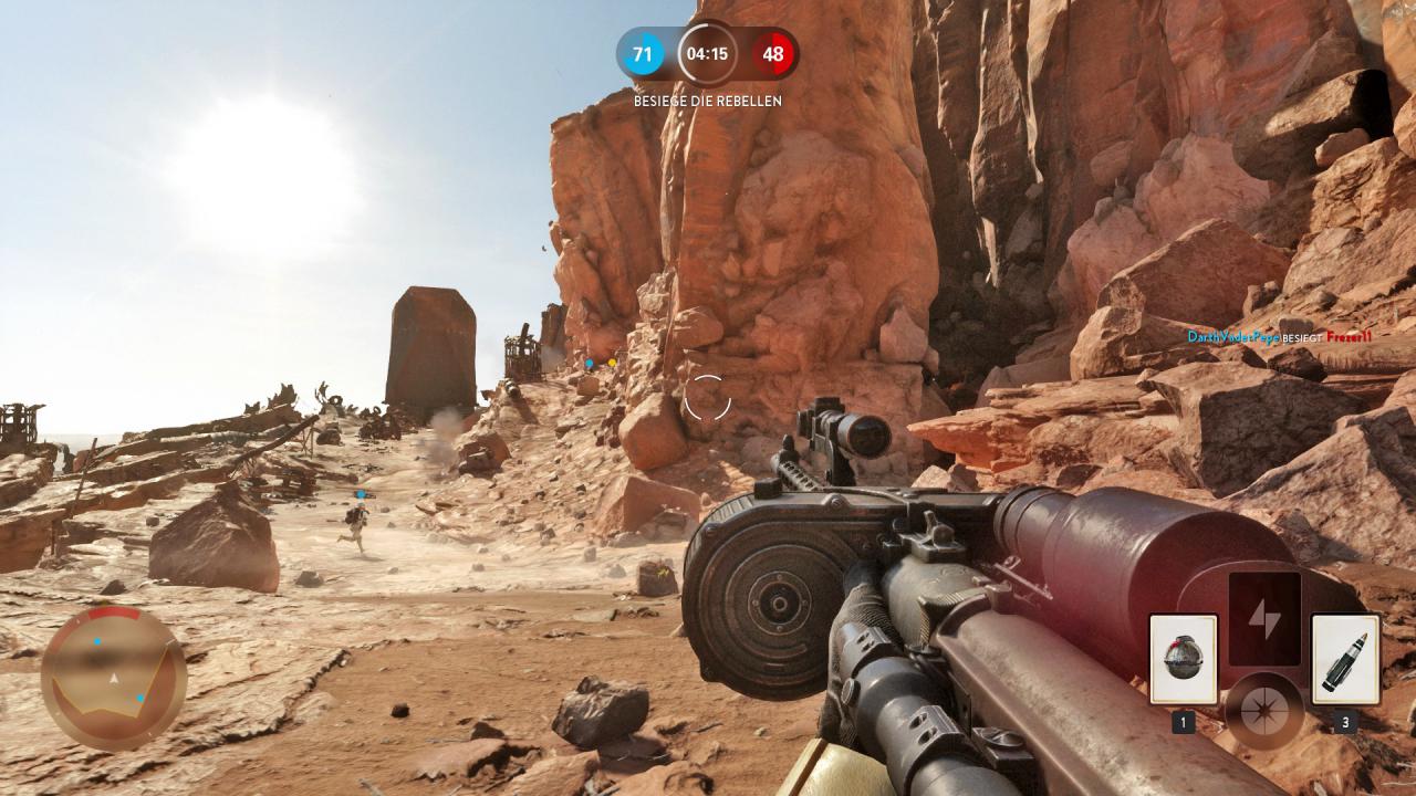 [25/01/2016] Frostbite 3 Engine: Texturqualität, Detailgrad und Lichteffekte sind in der PC-Version unübertroffen. Hier kommt auch am meisten Star Wars-Atmosphäre auf. (PC)