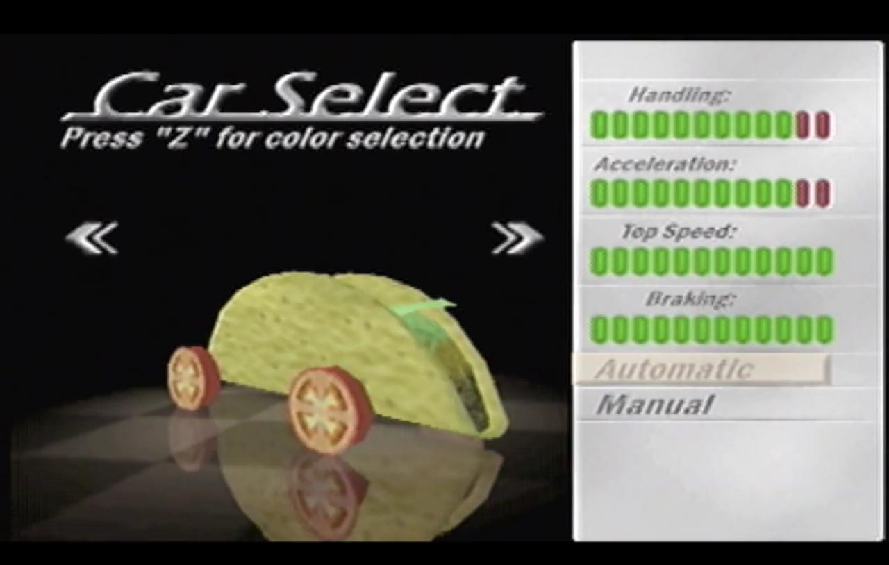 [18/01/2016] Essen auf Rädern mal anders. Im Rennspiel Top Gear Overdrive könnt ihr einen fahrbaren Taco auswählen, um damit über die Rennstrecke zu bügeln. Neben der mexikanischen Leckerei steht euch auch ein rasender Hot Dog zur Verfügung.