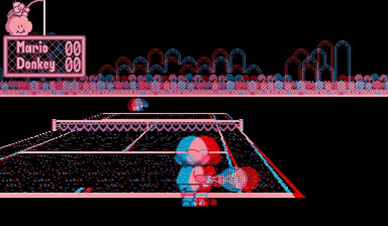 [15/02/2016] Schmerz lass nach: Hier ein Beispiel für die farbarme Grafik des Geräts. Zwar verfügte das Spiel über einen akzeptablen 3D-Effekt, sorgte aber auch für Augenschmerzen.