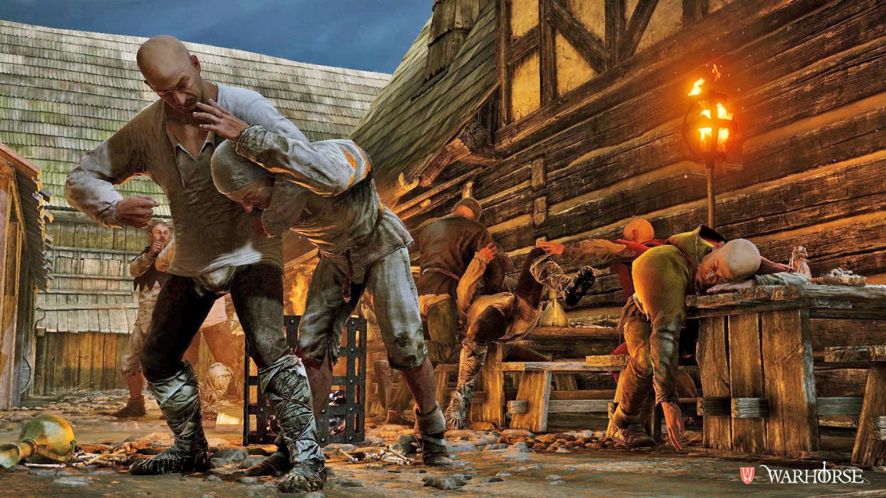 [03/03/2016] Das Leben war hart: Abends treffen sich die Dorfbewohner in der Taverne, um zu trinken, zu karteln und natürlich um sich zu prügeln. (PC)