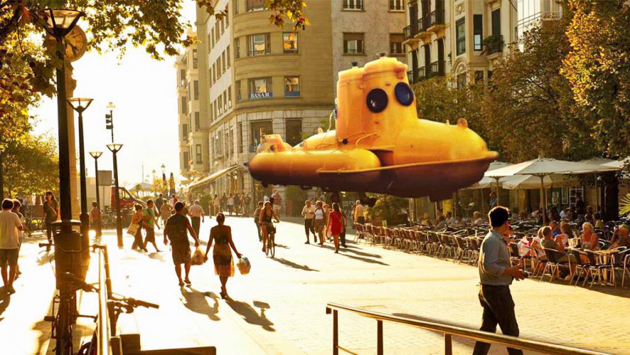 [09/03/2016] Abgehoben: Solche fantastischen Szenen könnten wir in naher Zukunft durch Augmented-Reality-Brillen sehen. Sie binden virtuelle Elemente in unsere reale Umgebung ein. (Magic Leap)