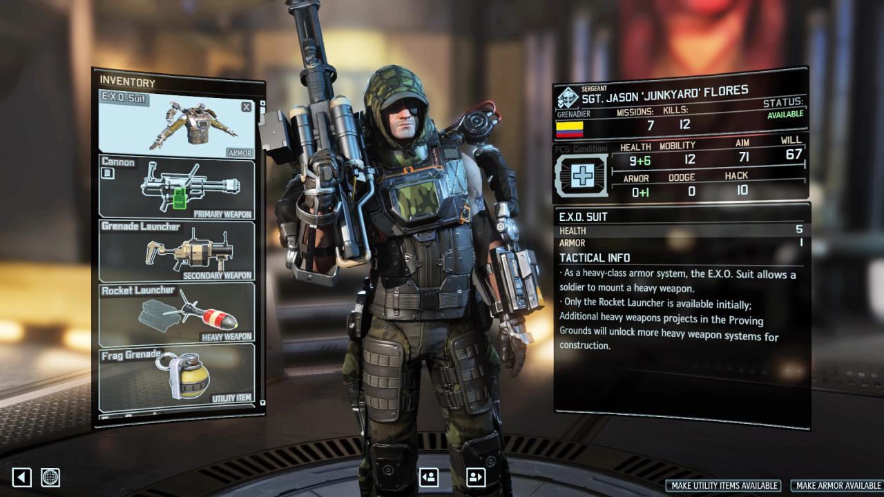 [04/03/2016] Der Exo-Suit: Wer den Film Edge of Tomorrow mit Tom Cruise kennt, wird in XCOM 2 das Exo-Skelett als Rüstung wiederfinden. Vorteil: Euch steht ein Raketenwerfer zur Verfügung. (PC)