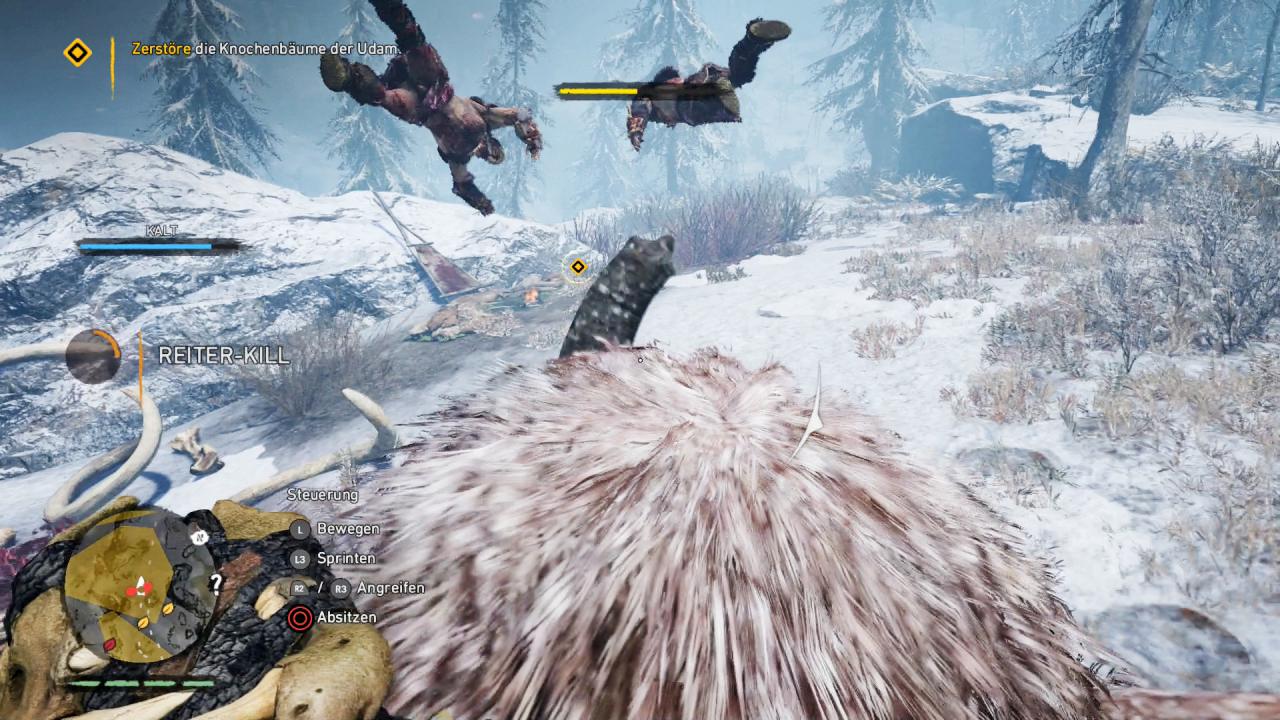 [28/04/2016] Rüssel-Katapult: Im Nürnberger Zoo haben wir noch kein Mammut gefunden. Dank Ubisoft dürfen wir endlich mal auf einem Steinzeit-Elefanten reiten. (PS4)