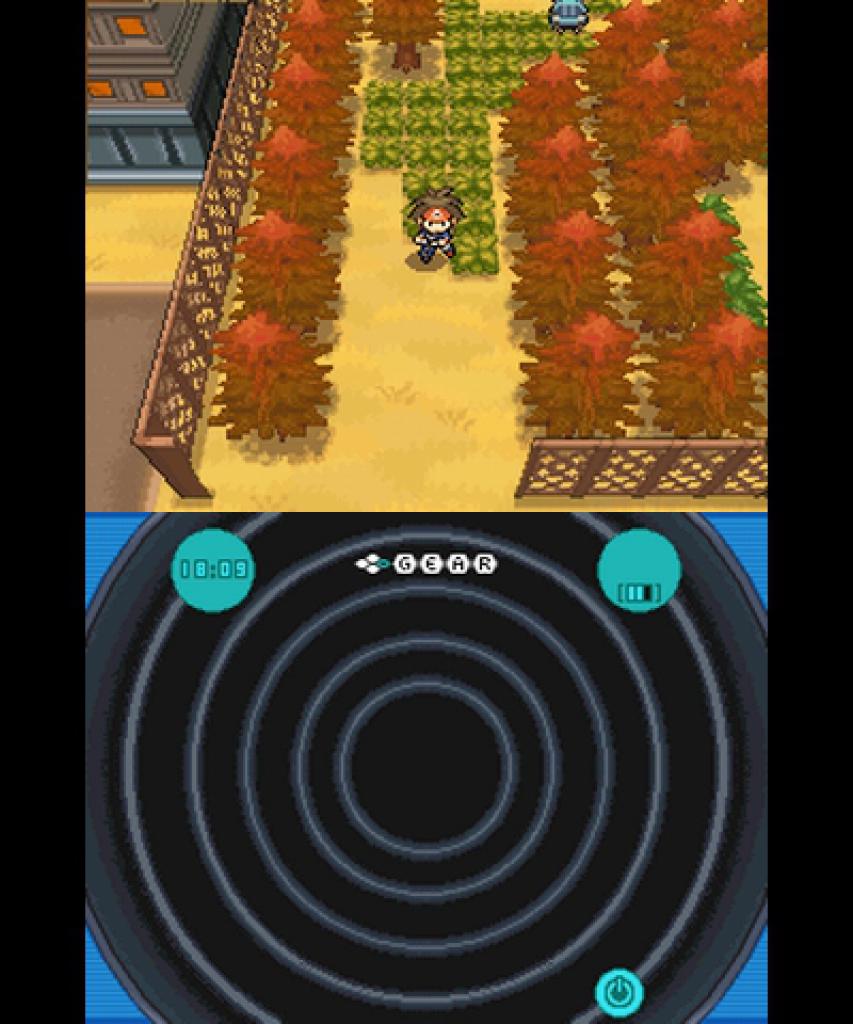 [01/04/2016] Die Jahreszeiten werden auch durch Farben gekennzeichnet: In Pokémon Weiße Edition 2 ist es zum Zeitpunkt dieser Aufnahme Herbst und das Bild daher rotbräunlich gefärbt.