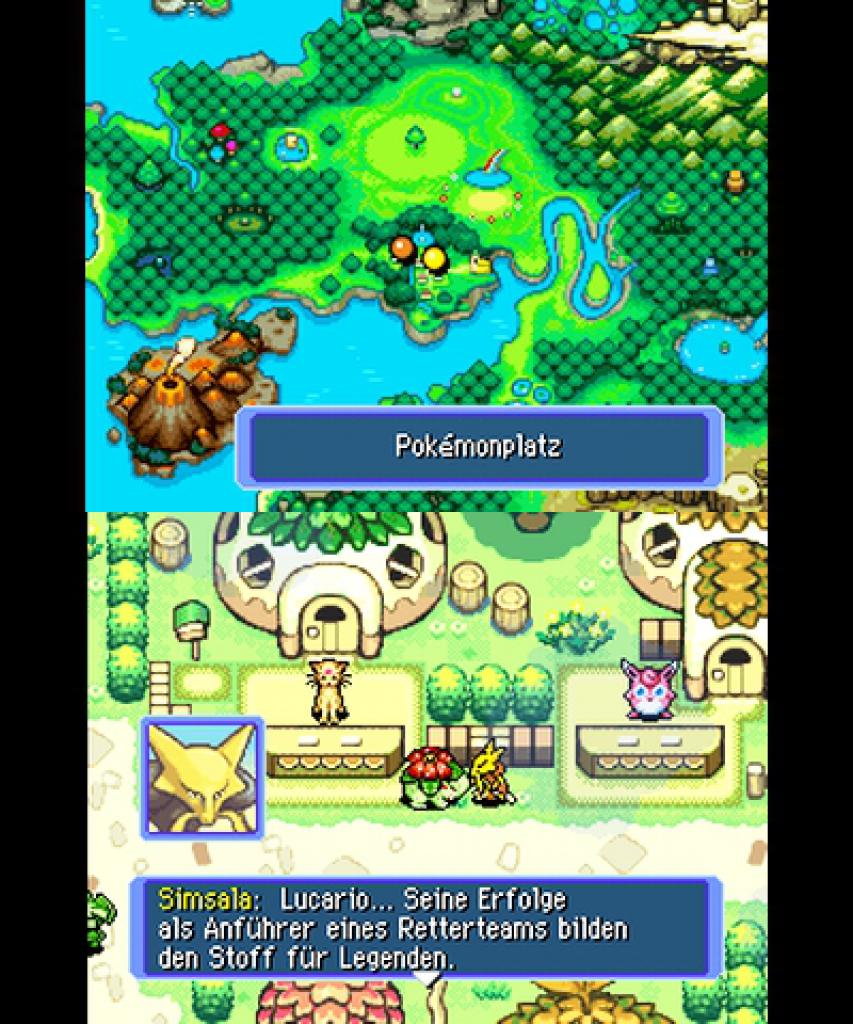 [01/04/2016] In Pokémon Mystery Dungeon: Team Blau ist bereits von Lucario die Rede, bevor die Spiele der vierten Generation überhaupt erschienen waren.