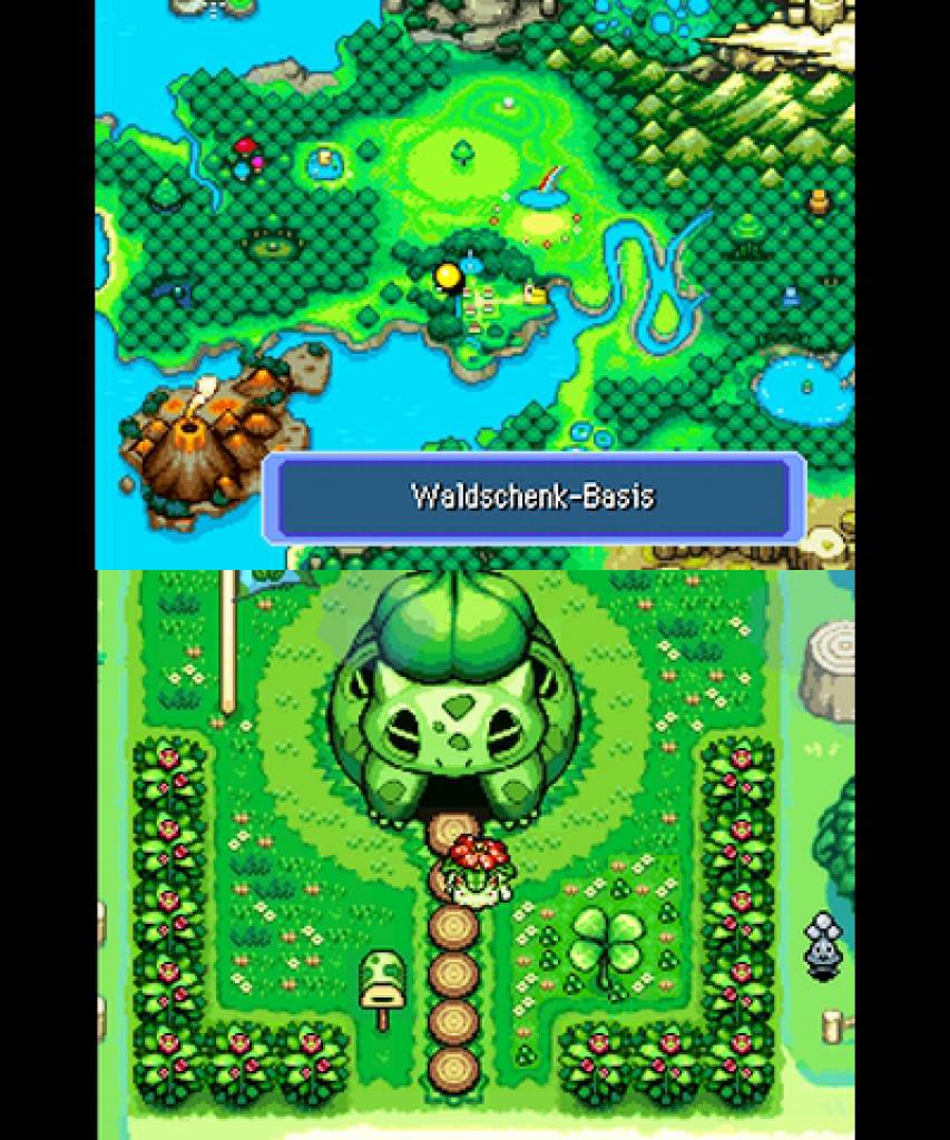 [01/04/2016] Langjährige Mystery-Dungeon-Fans werden sich erinnern: Nur in Team Rot und Blau konnte man mit der Hilfe jähzorniger Menki seiner Retterteam-Basis ein schickes neues Aussehen im Verlauf des Abenteuers verpassen.
