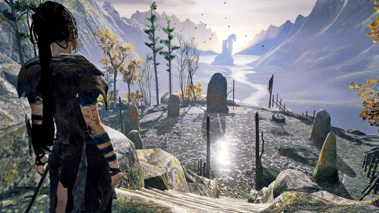 [08/04/2016] Licht und Schatten: Hellblade ist ein äußerst düsteres Spiel, was nicht bedeutet, dass es nicht auch zahlreiche bunte und hoffnungsfrohe Passagen beinhaltet. (PS4)
