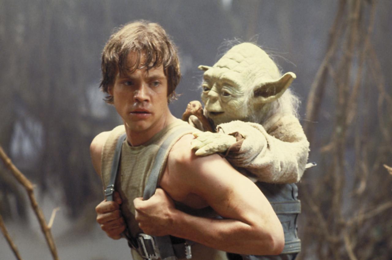 Star Wars 8: Luke Skywalker mit Yoda