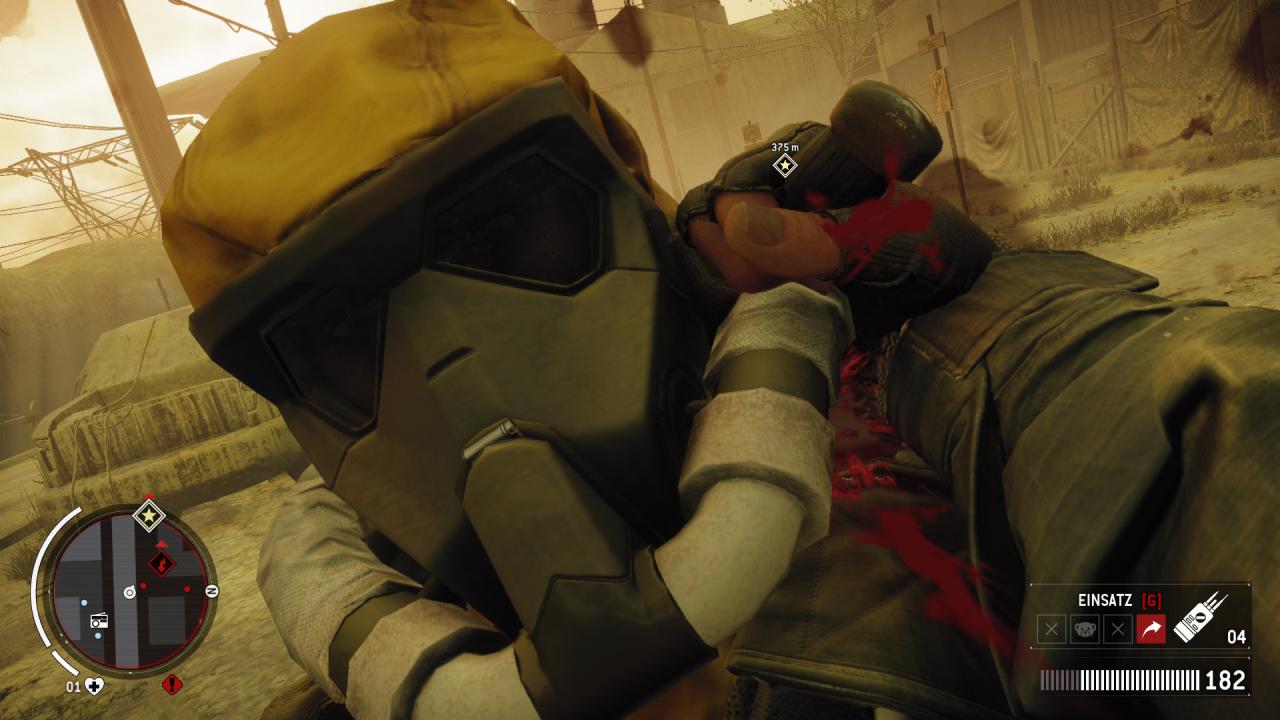 Euer Alter Ego Ethan Brady erweist sich auch als effizienter Nahkämpfer. Take-Downs sind fast schon zu einfach.