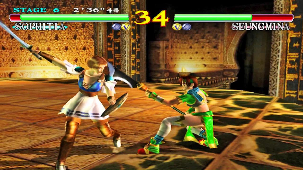 [12/05/2016] Sieht heute noch gut aus: Soul Calibur (1998) wurde später auch für die Xbox 360 umgesetzt.