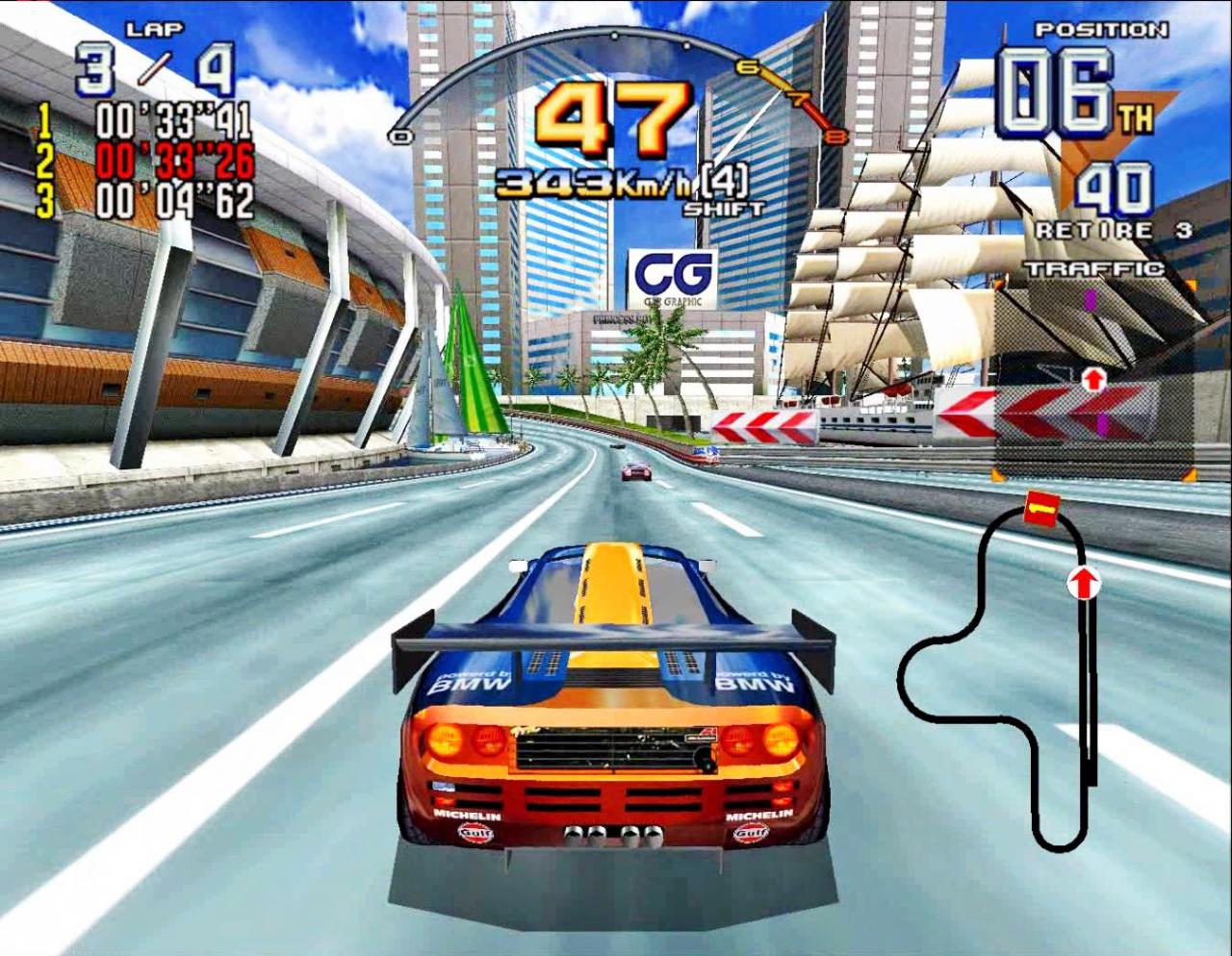 [12/05/2016] Legendär: Segas Rennspiele waren stets eine Klasse für sich (hier Scud Race).