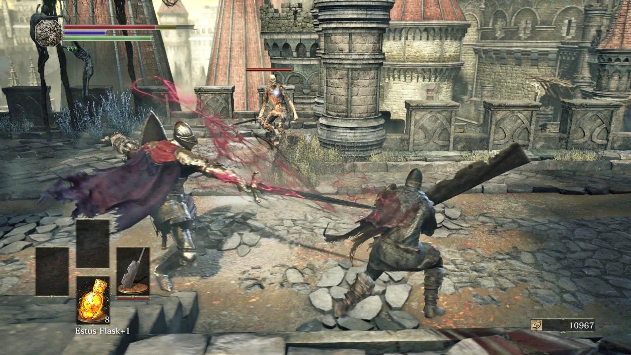 [24/05/2016] En garde: Neben den schwachen Kanonenfuttergegnern gibt es Widersacher, die euch beinahe ebenbürtig sind und mit denen ihr euch spannende Schwertduelle liefert. (PS4)