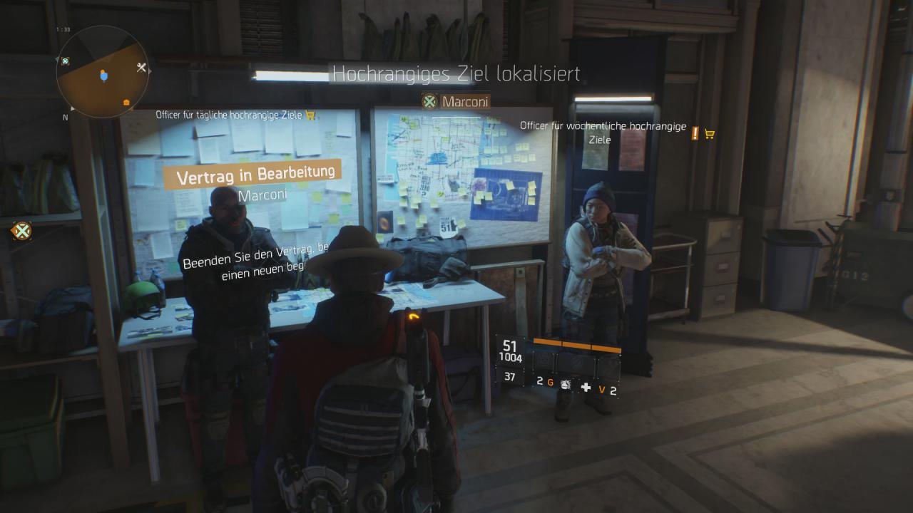 [29/05/2016] Bei den neuen NPCs tauscht ihr die Zieldaten gegen Missionen mit hochrangigen Zielen. Je besser die Belohnung, desto mehr müsst ihr investieren.