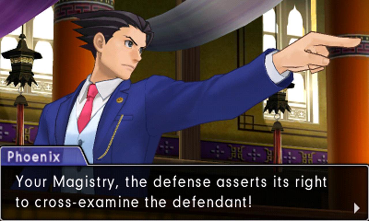 [23/06/2016] Ausgestreckter Zeigefinger, zurückgegelte Haare, blauer Anzug: So kennen und lieben wir Phoenix (mit einer Laissez-faire-Ausnahme in Apollo Justice) seit dem ersten Teil.