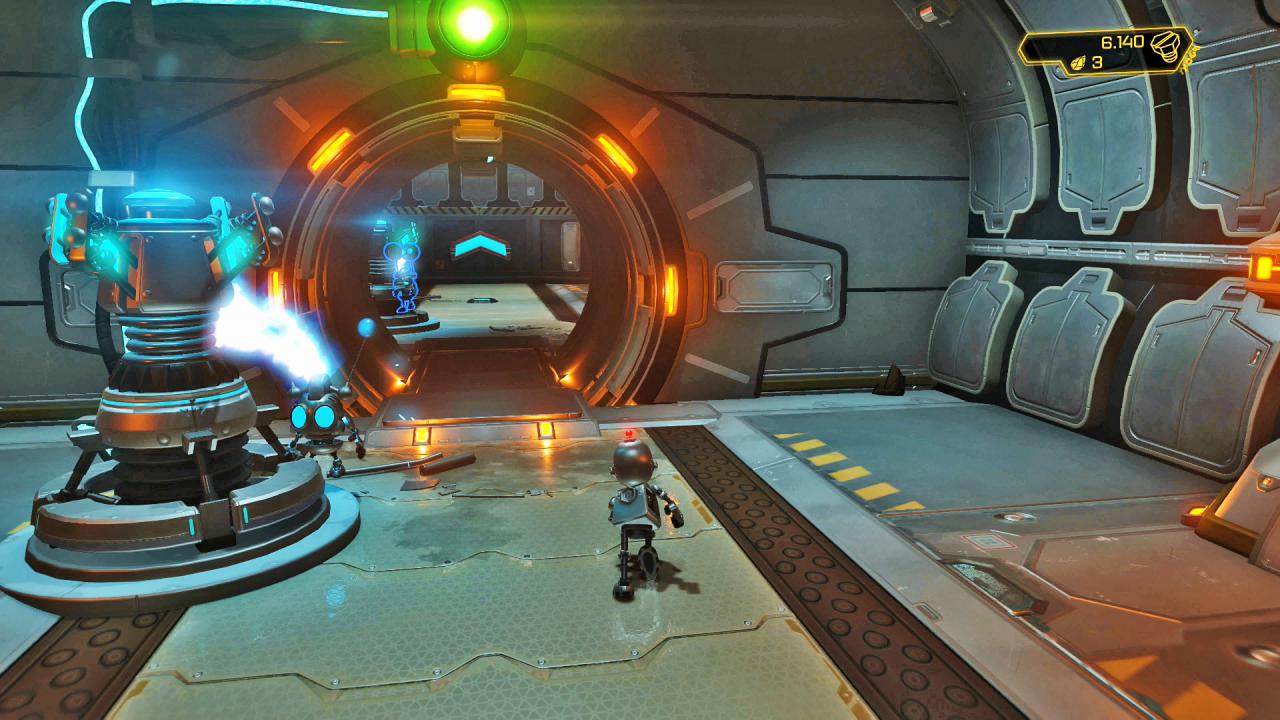 [20/06/2016] Robo-Radau: Manchmal dürfen wir die Kontrolle über Clank übernehmen und dann kleine Umgebungsrätsel lösen. (PS4)