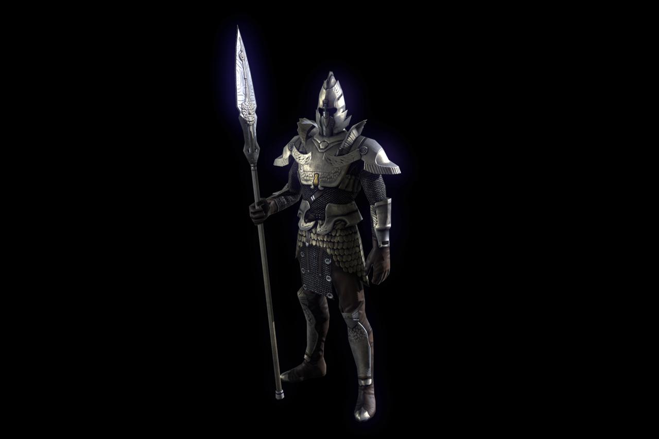Schickes Einheitendesign am Beispiel der Protector-Unit der Menschen.