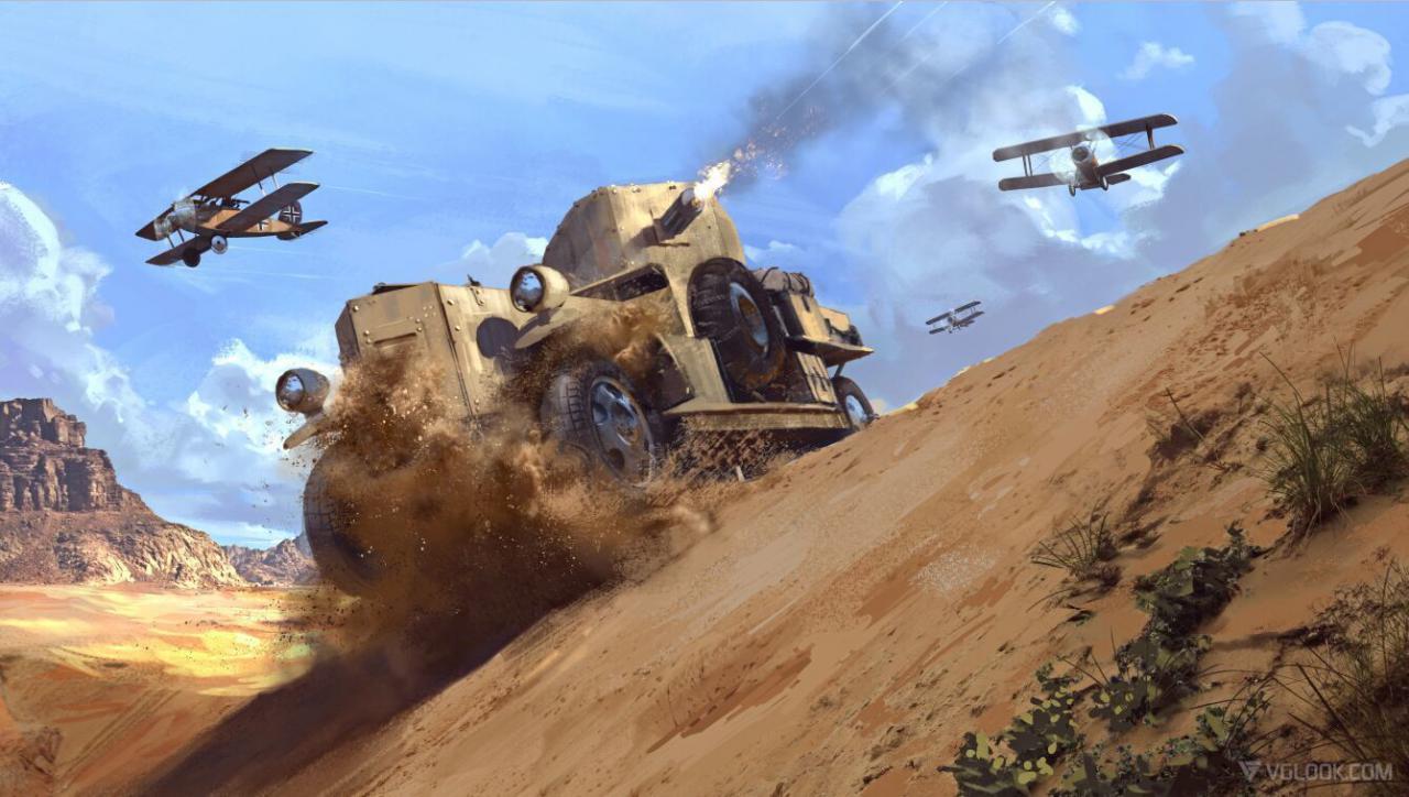[06/06/2016] Flugzeuge und Panzer könnten eine Rolle in der Nahost-Passage der Kampagne spielen. Zumindest dann, wenn die Konzeptzeichnung für die Kampagne angedacht ist.