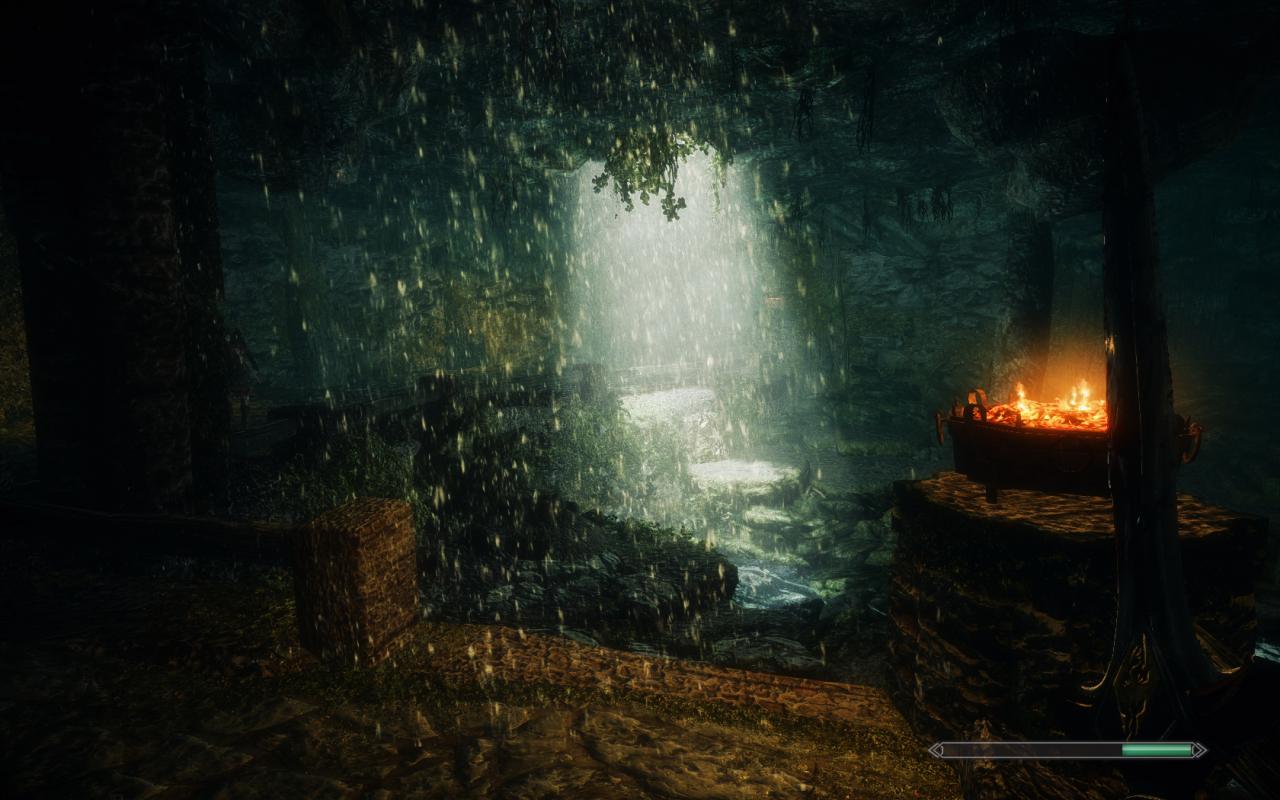 Skyrim: The Journey -Höhlenszene in Mod-Optik