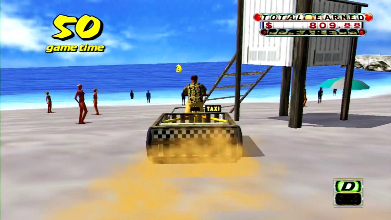 [07/06/2016] Tag am Strand: Mit der Rikscha kommt Urlaubsfeeling auf. Man bekommt sie, wenn man alle Aufgaben in der Crazy Box gelöst hat. Das ist aber alles andere als leicht. (PS3)