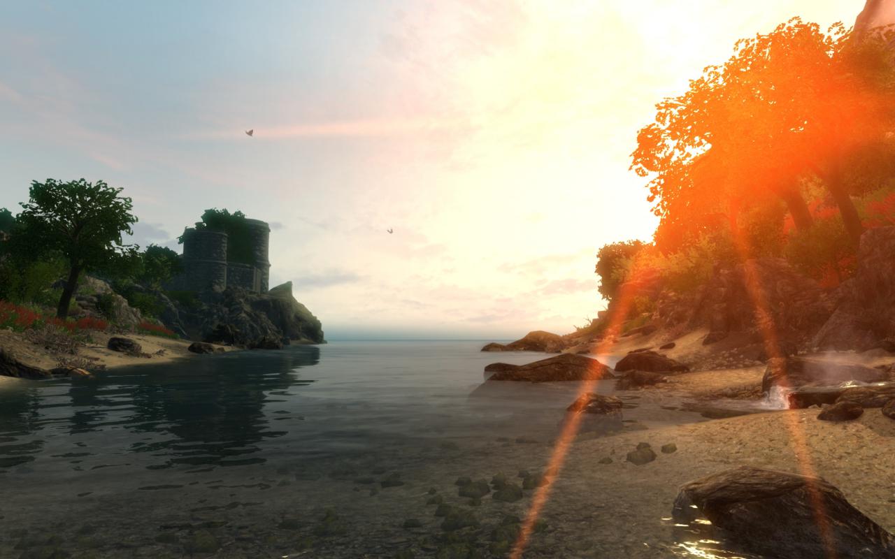 Strandidylle - grafisch bietet die Enderal-Mod fantastische Bilder.