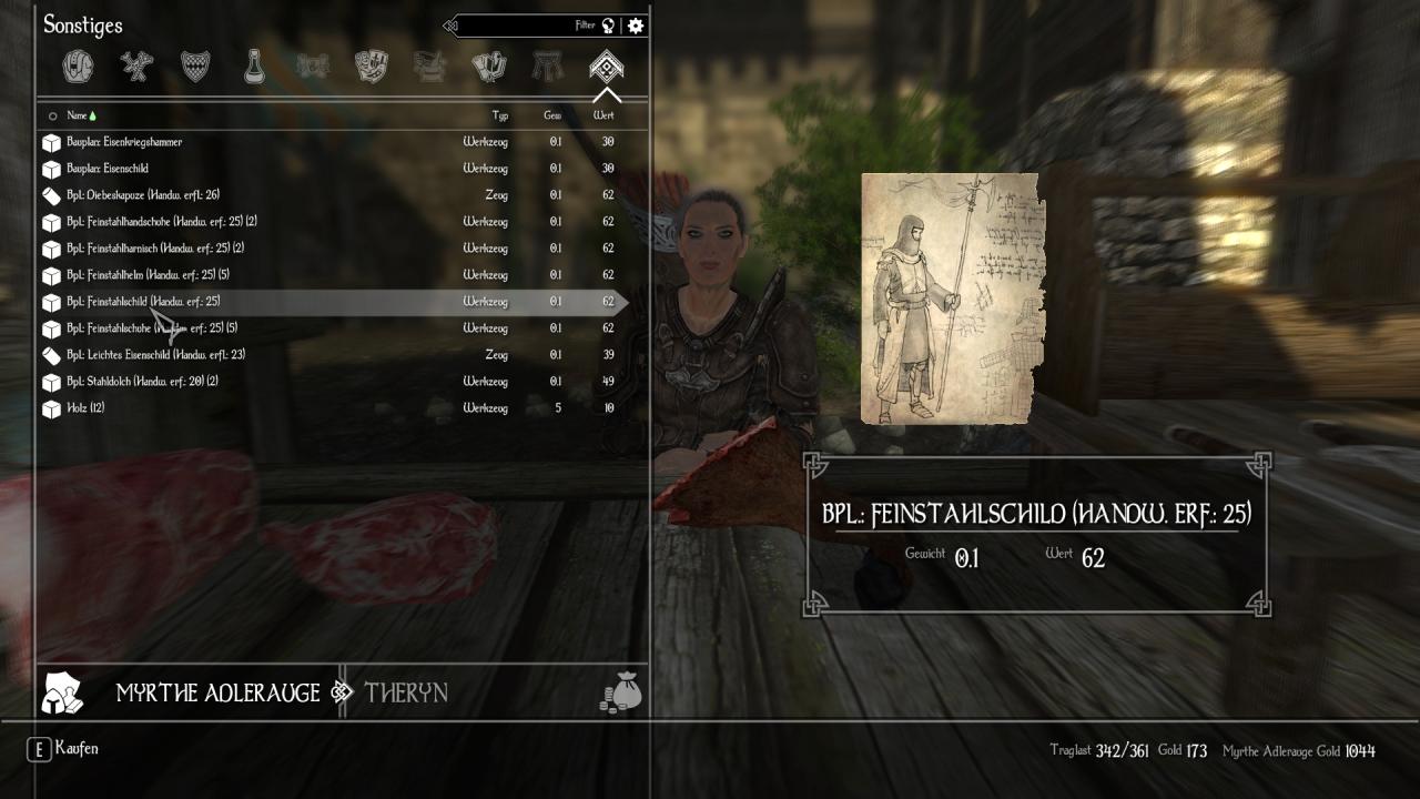  Das aus Skyrim bekannte Crafting-System wurde für die Total Conversion weiter ausgebaut.