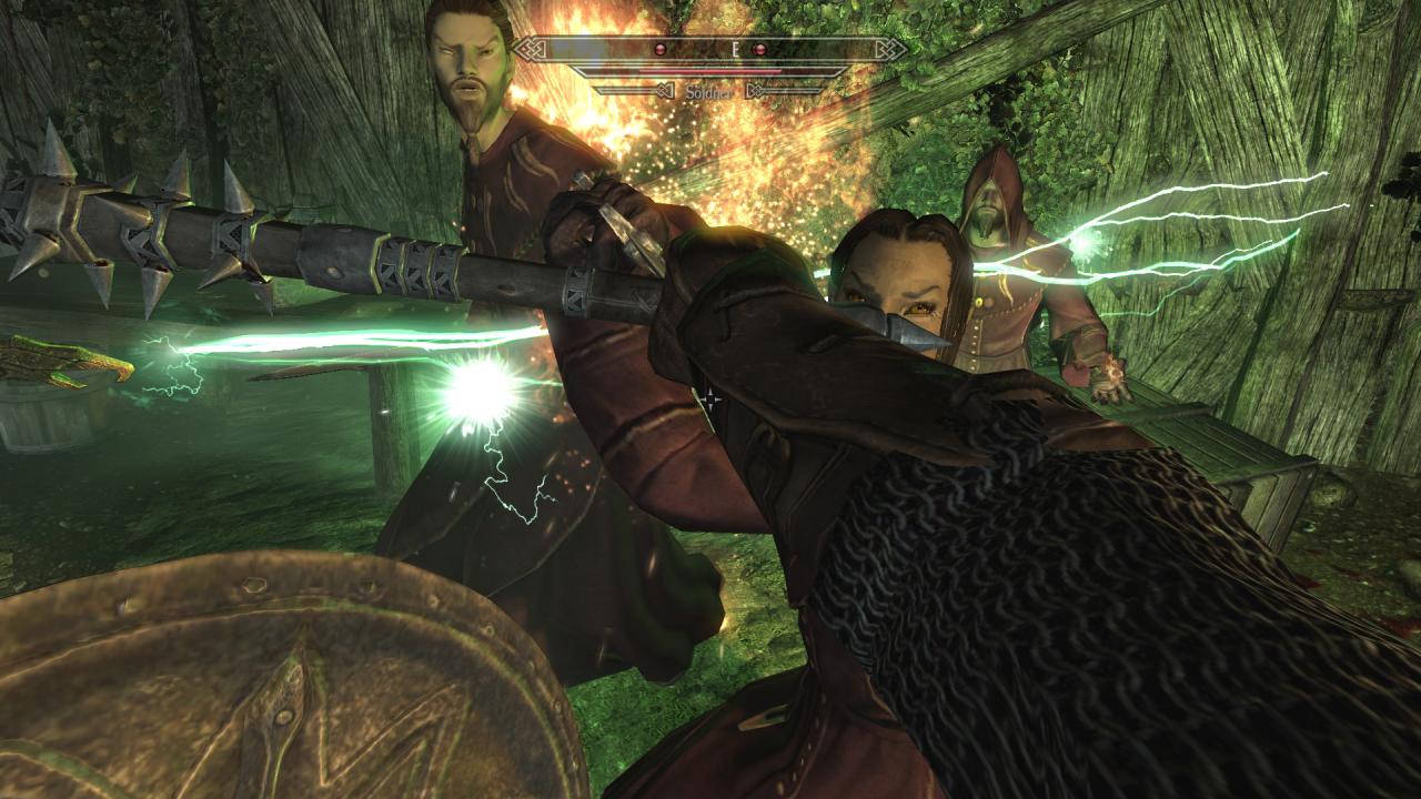 Die Kämpfe lassen sich wie in Skyrim auch in der Ego-Perspektive bestreiten.