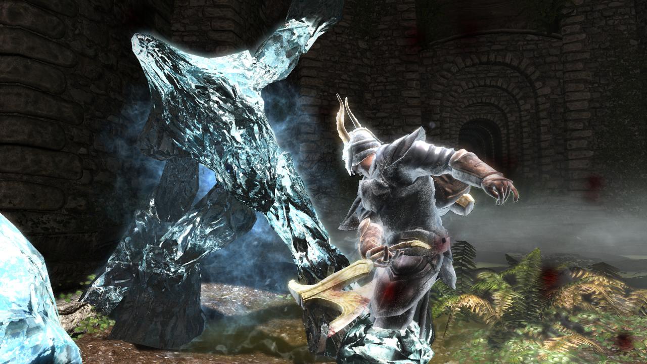 Wir erkunden einen Dungeon und legen uns mit einem Frostelementar an.
