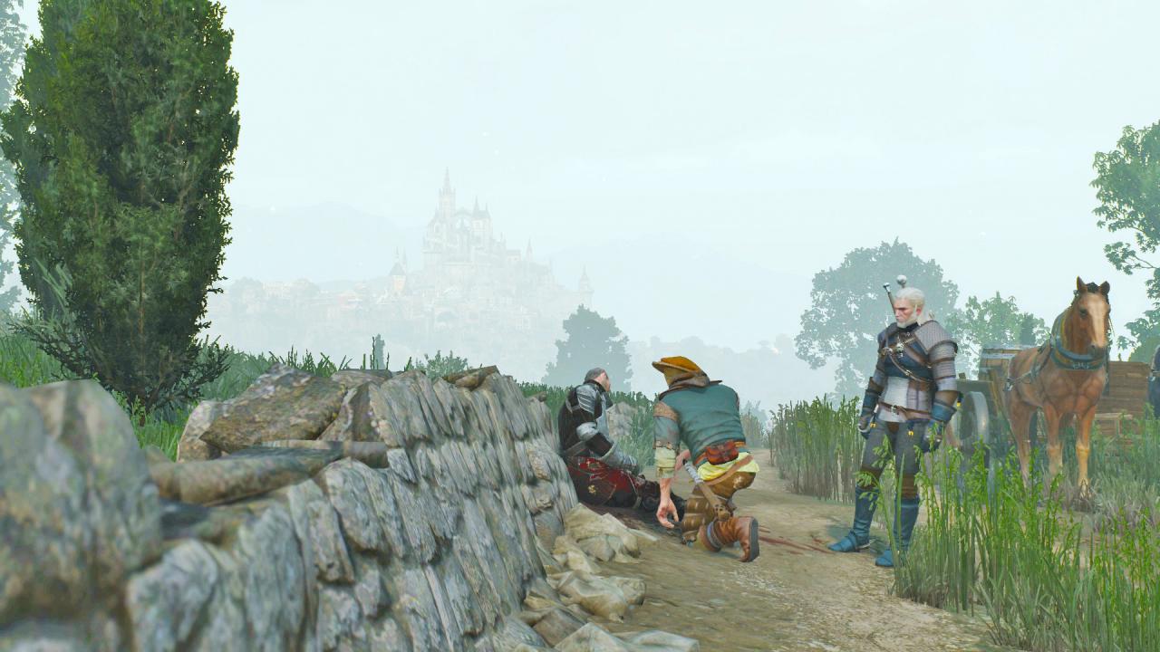 [20/07/2016] Der Schein trügt: Hinter der märchenhaften Kulisse von Toussaint gehen düstere Dinge vor. Dieser Mann ist sicher nicht an Altersschwäche am Wegesrand gestorben ... (PS4)