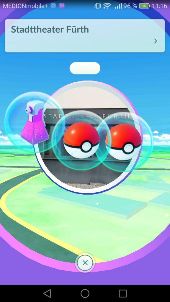 [13/07/2016] Pokémon-Items gibt es an Pokéstops.