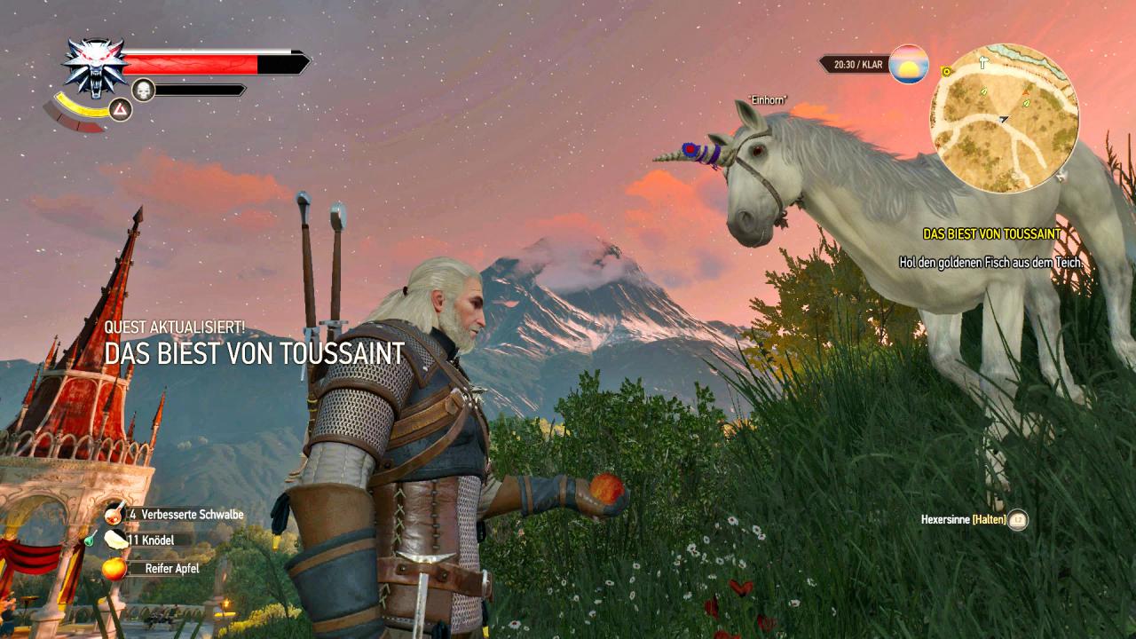 [20/07/2016] Fabelhaft: Selbst im Grunde einfache Quests mit Augenzwinkern inszeniert. Dieses falsche Einhorn hat etwas, das wir unbedingt brauchen ... (PS4)