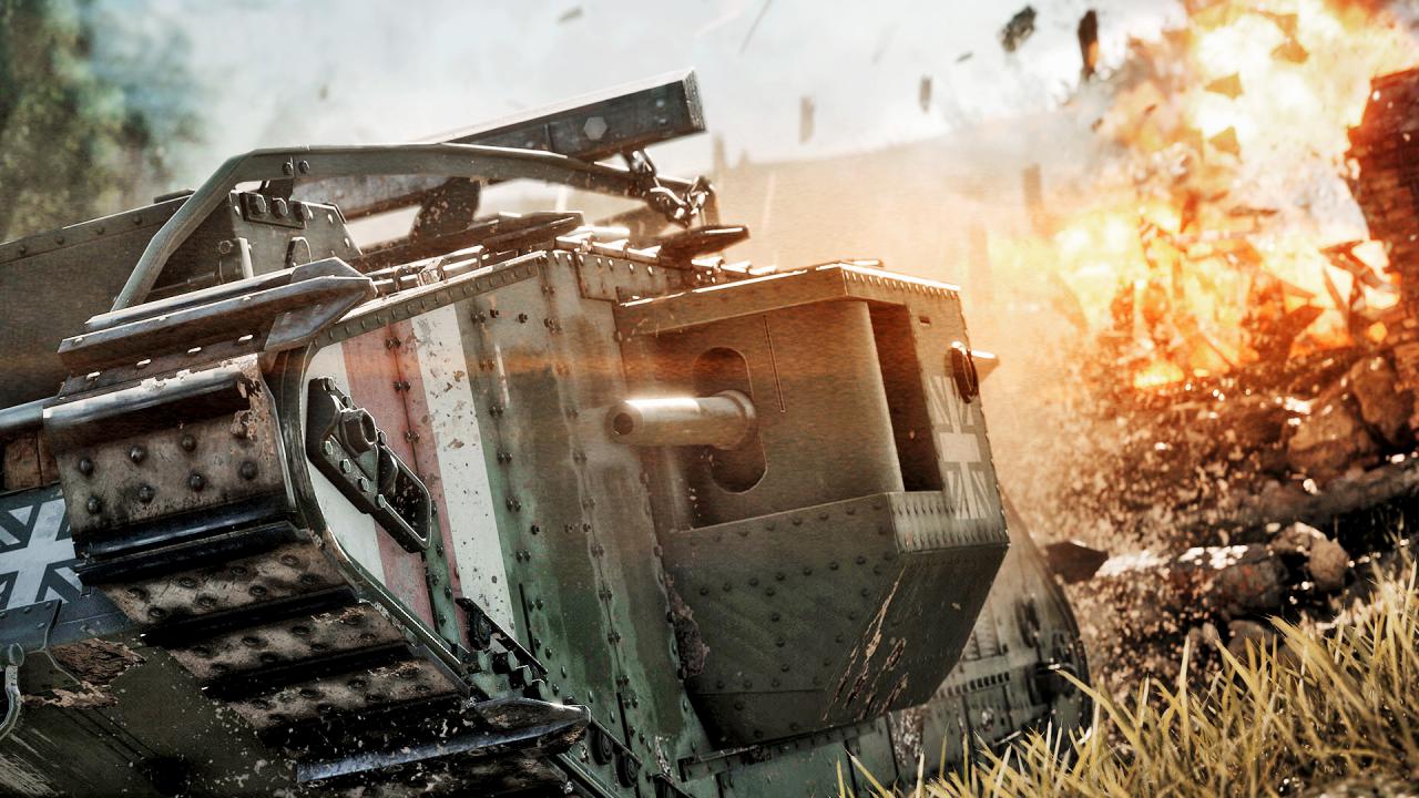 [22/08/2016] Zerstörungsmaschine: Panzer erwiesen sich beim Probespielen als überaus mächtig. Nur ein Trupp aus Infanteristen oder mehrere Fahrzeuge können den Tank stoppen. (PC)