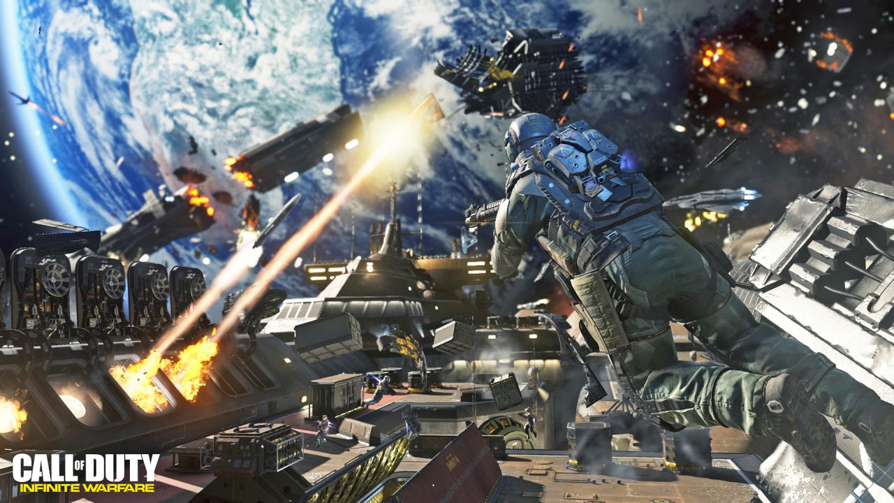 [22/08/2016] Schwerelosigkeit: Ähnliche Kämpfe gab es schon in CoD: Ghosts zu sehen. Bei der Inszenierung legt das neue Call of Duty aber eine ordentliche Schippe drauf. (PC)