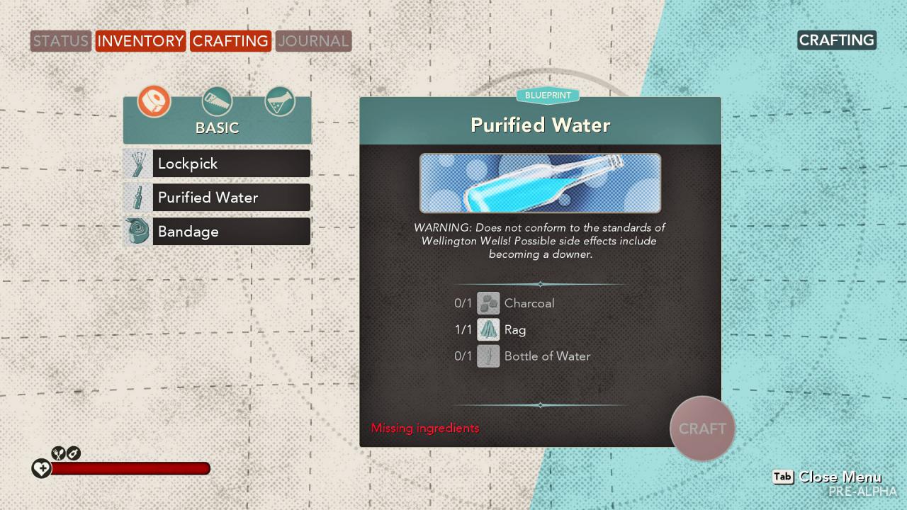 [29/08/2016] Prototyp: So soll der erste Entwurf für das Inventar und Crafting-Menü aussehen. Diesen Entwurf kann man in der Early-Access-Version testen. (Xbox One)