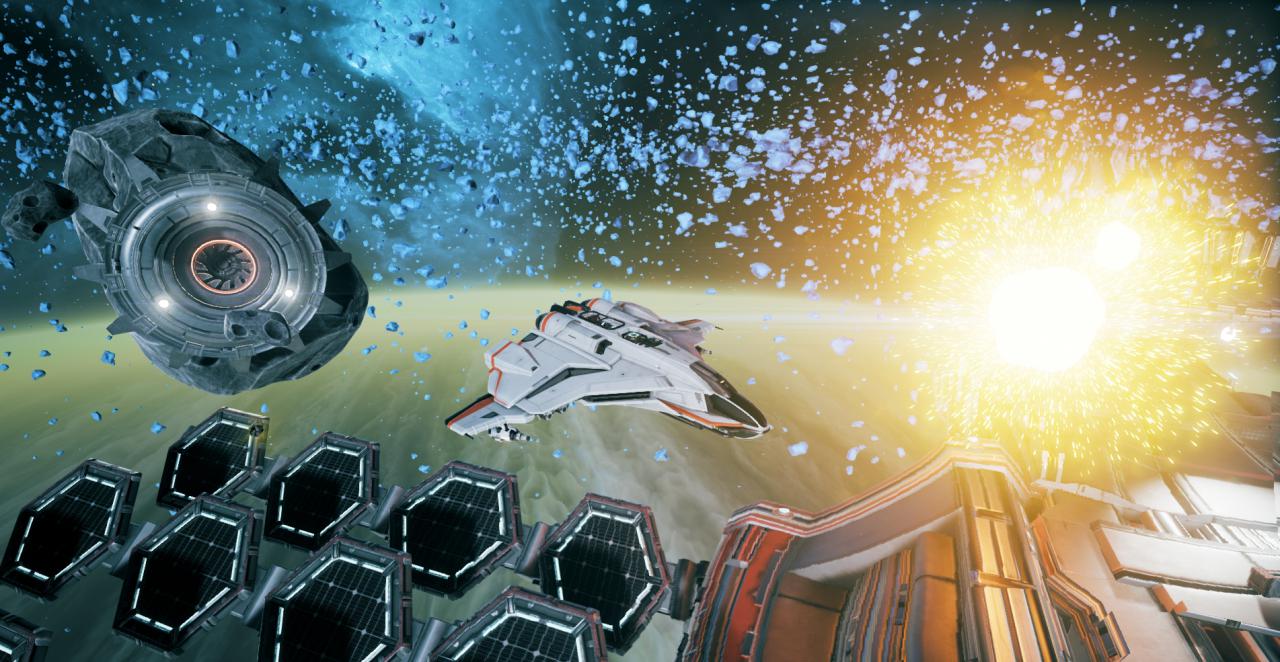 Flotte Weltraum-Action mit Rogue-like-Gameplay - unkompliziert und rasant inszeniert.