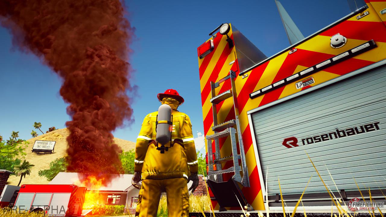 Firefighting Simulator: Szene aus der Pre-Alpha-Version